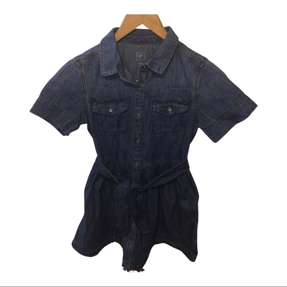 GAP kids blue jean dress size M regular 🌸